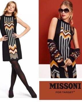 Missoni for Target Black Chevron Knit sleeveless dress size 2x NWT